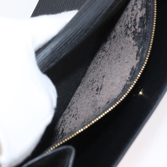 LOUIS VUITTON Epi Montaigne 27 Clutch Bag Black M52652 LV Auth ARZ117