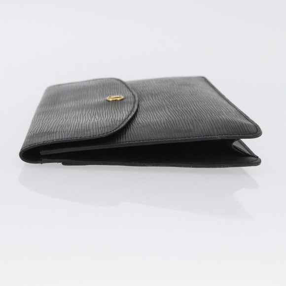 LOUIS VUITTON Epi Montaigne 27 Clutch Bag Black M52652 LV Auth ARZ117