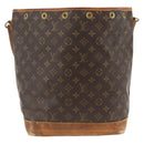 LOUIS VUITTON Monogram Noe Shoulder Bag M42224 LV Auth ARZ120-13