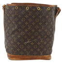 LOUIS VUITTON Monogram Noe Shoulder Bag M42224 LV Auth ARZ120-2