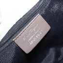 Salvatore Ferragamo Gancini Handtasche Canvas Grau Silber Auth ARZ122-12