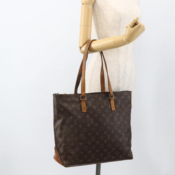 LOUIS VUITTON Monogram Cabas Mezzo Tote Bag M51151 LV Auth ARZ125