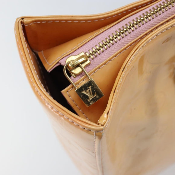 LOUIS VUITTON Monogram Vernis Columbus Tas Marshmallow Roze M91032 Auth ARZ126