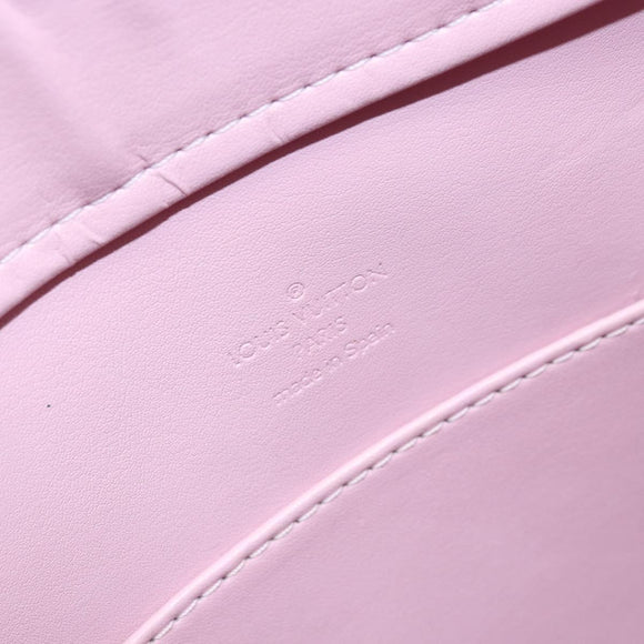 LOUIS VUITTON Monogram Vernis Columbus Tas Marshmallow Roze M91032 Auth ARZ126
