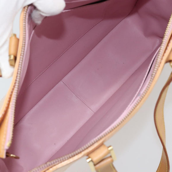 LOUIS VUITTON Monogram Vernis Columbus Tas Marshmallow Roze M91032 Auth ARZ126