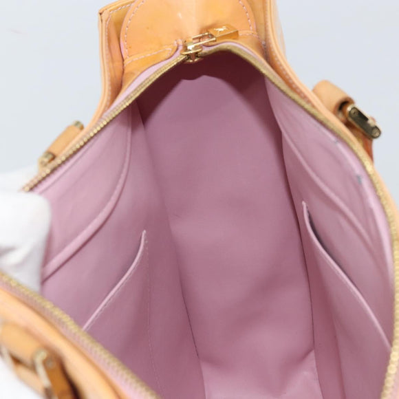 LOUIS VUITTON Monogram Vernis Columbus Tas Marshmallow Roze M91032 Auth ARZ126