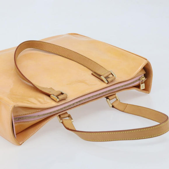 LOUIS VUITTON Monogram Vernis Columbus Tas Marshmallow Roze M91032 Auth ARZ126