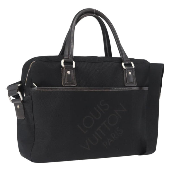 LOUIS VUITTON Damier Geant Yak Business Bag 2way Black Noir M93082 Auth ARZ127
