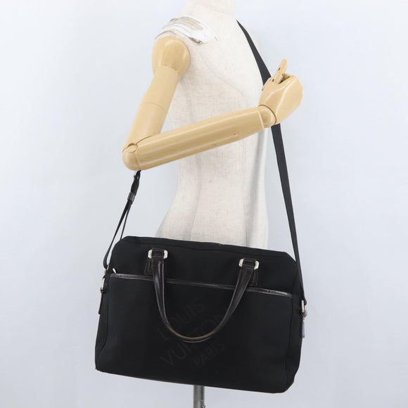LOUIS VUITTON Damier Geant Yak Business Bag 2way Black Noir M93082 Auth ARZ127
