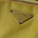 PRADA Tote Bag Nylon Yellow Gold Auth ARZ128-17