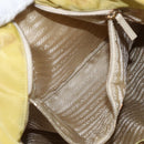 PRADA Tote Bag Nylon Yellow Gold Auth ARZ128-24
