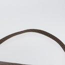 CELINE Macadam Canvas Business Bag PVC Leather 2way Brown Gold Auth ARZ129-15