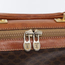 CELINE Macadam Canvas Business Bag PVC Leather 2way Brown Gold Auth ARZ129-20