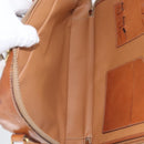 CELINE Macadam Canvas Business Bag PVC Leather 2way Brown Gold Auth ARZ129-10