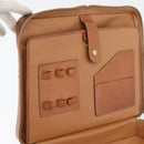 CELINE Macadam Canvas Business Bag PVC Leather 2way Brown Gold Auth ARZ129-11