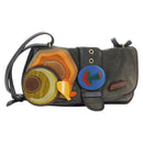 Miu Miu Shoulder Bag Suede Navy Gold Auth ARZ130V-1