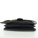 Miu Miu Shoulder Bag Suede Navy Gold Auth ARZ130V-5