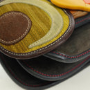 Miu Miu Shoulder Bag Suede Navy Gold Auth ARZ130V-15