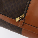 CELINE Macadam Canvas Shoulder Bag PVC Leather Brown Gold Auth ARZ131A-14