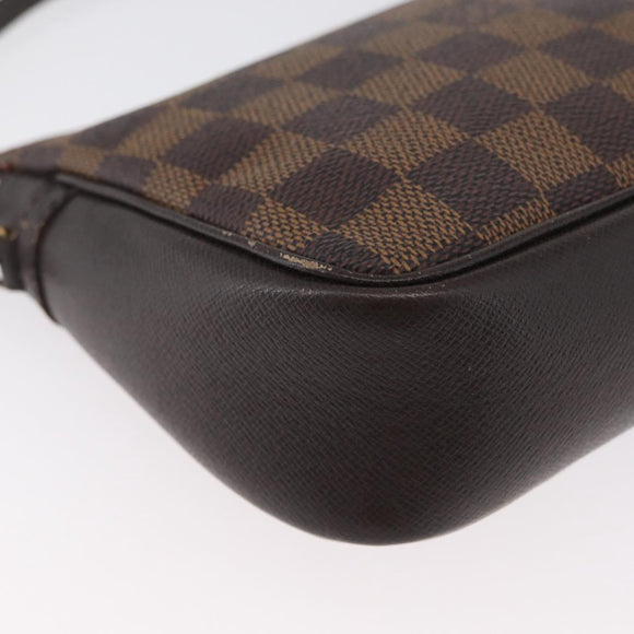 LOUIS VUITTON Damier Ebene Trousse Make-up-Täschchen N51982 LV Auth ARZ134