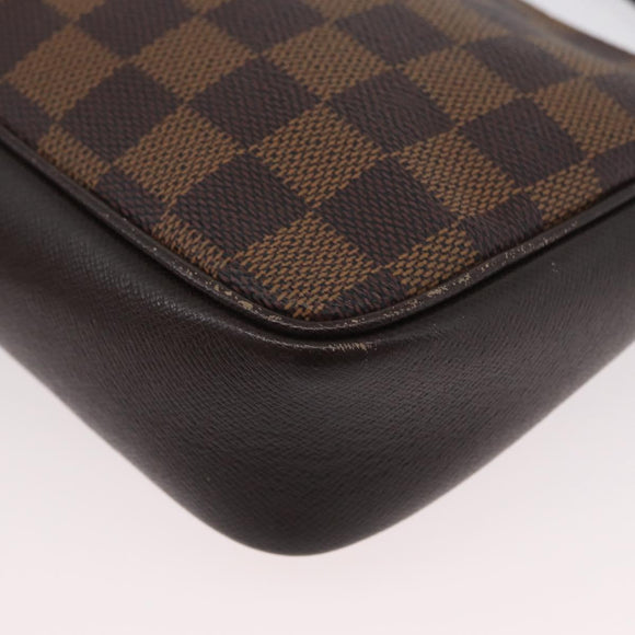 LOUIS VUITTON Damier Ebene Trousse Make-up-Täschchen N51982 LV Auth ARZ134
