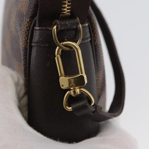 LOUIS VUITTON Damier Ebene Trousse Make-up-Täschchen N51982 LV Auth ARZ134