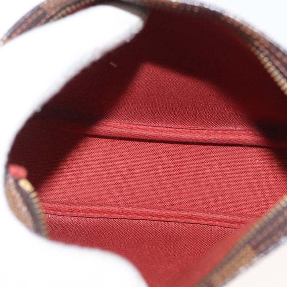 LOUIS VUITTON Damier Ebene Trousse Make-up-Täschchen N51982 LV Auth ARZ134