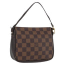 LOUIS VUITTON Damier Ebene Trousse Make-up-Täschchen N51982 LV Auth ARZ134-1