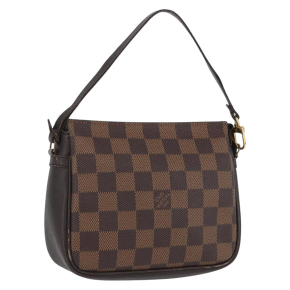 LOUIS VUITTON Damier Ebene Trousse Make-up-Täschchen N51982 LV Auth ARZ134