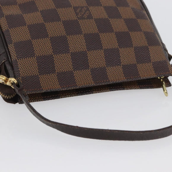 LOUIS VUITTON Damier Ebene Trousse Make-up-Täschchen N51982 LV Auth ARZ134