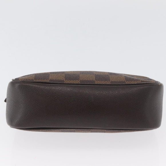 LOUIS VUITTON Damier Ebene Trousse Make-up-Täschchen N51982 LV Auth ARZ134