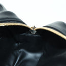 Salvatore Ferragamo Gancini Waist bag Leather Black Gold Auth ARZ136V-21