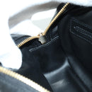 Salvatore Ferragamo Gancini Waist bag Leather Black Gold Auth ARZ136V-22
