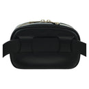 Salvatore Ferragamo Gancini Waist bag Leather Black Gold Auth ARZ136V-2