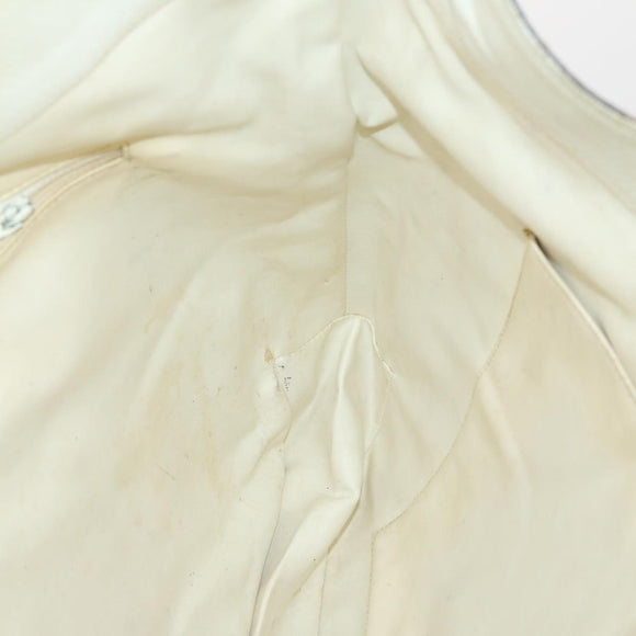 CHANEL Shoulder Bag Canvas Navy Gold CC Auth ARZ138