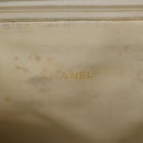 CHANEL Shoulder Bag Canvas Navy Gold CC Auth ARZ138-10
