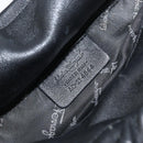 Salvatore Ferragamo Hand Bag Leather Black Silver Auth ARZ140-15