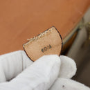 CELINE Macadam Canvas Hand Bag PVC Leather Brown Gold Auth ARZ141-22