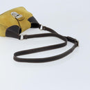 PRADA Shoulder Bag Suede Yellow Silver Auth ARZ148-7