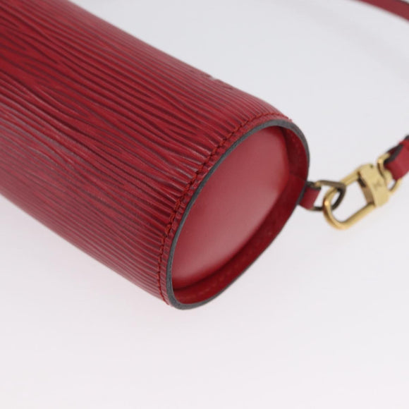 LOUIS VUITTON Epi Soufflot Etui Accessoire Etui Rood LV Auth ARZ151