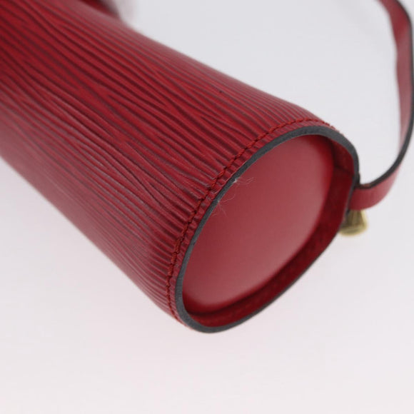 LOUIS VUITTON Epi Soufflot Etui Accessoire Etui Rood LV Auth ARZ151
