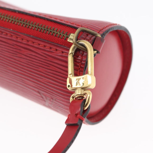 LOUIS VUITTON Epi Soufflot Etui Accessoire Etui Rood LV Auth ARZ151