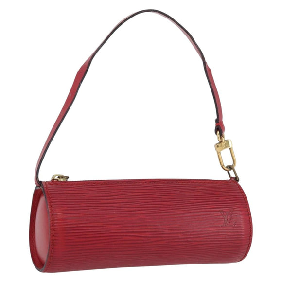 LOUIS VUITTON Epi Soufflot Etui Accessoire Etui Rood LV Auth ARZ151