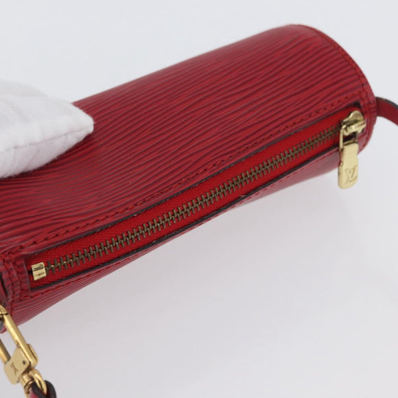 LOUIS VUITTON Epi Soufflot Etui Accessoire Etui Rood LV Auth ARZ151