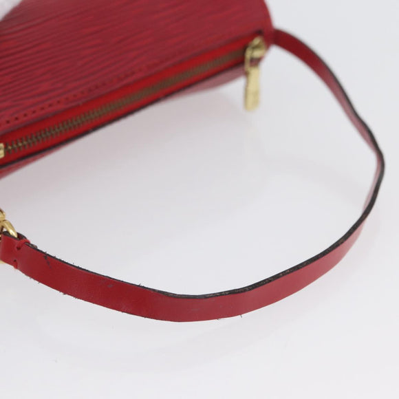 LOUIS VUITTON Epi Soufflot Etui Accessoire Etui Rood LV Auth ARZ151