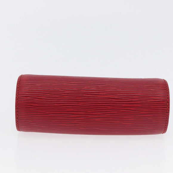 LOUIS VUITTON Epi Soufflot Etui Accessoire Etui Rood LV Auth ARZ151