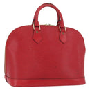 LOUIS VUITTON Epi Alma Hand Bag Castilian Red M52147 LV Auth ARZ152-1