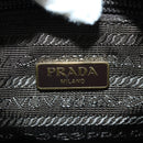 PRADA Shoulder Bag Nylon Leather Khaki Gold Auth ARZ154V-23