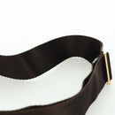 PRADA Shoulder Bag Nylon Leather Khaki Gold Auth ARZ154V-14