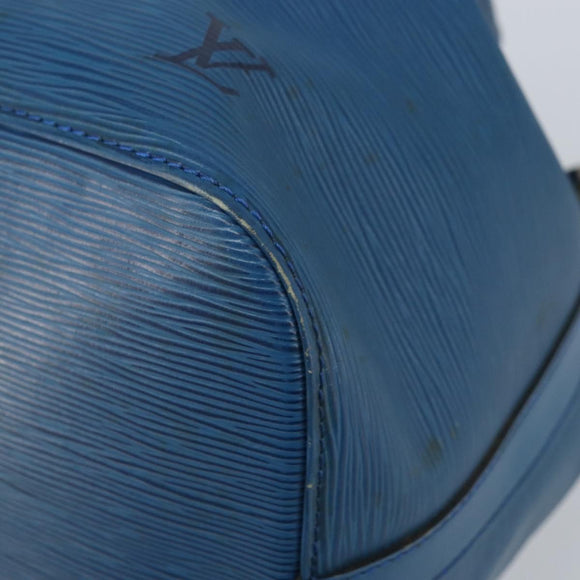 LOUIS VUITTON Epi Petit Noe Umhängetasche Blau M44105 LV Auth ARZ155
